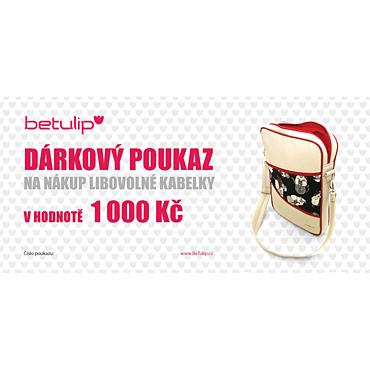 Dárkový poukaz - 1 000 Kč